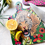 Wild Cat Leopard Mini Chopping Board