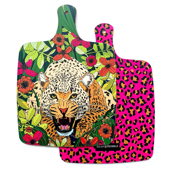 Wild Cat Leopard Large Chopping Board