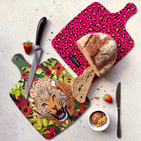 Wild Cat Leopard Large Chopping Board