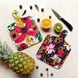 Vivid Garden Blooms Mini Chopping Board