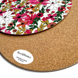 Vivid Garden Blooms Round Placemat