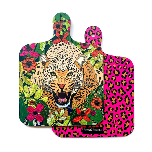 Wild Cat Leopard Mini Chopping Board