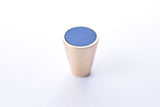 Zink Alloy Cone Shaped Knob - Blue Leather