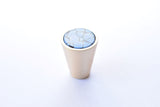 Zink Alloy Cone Shaped Knob - Crack Blue