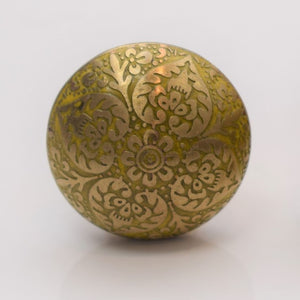 Brass Marrakesh Knob - Yellow