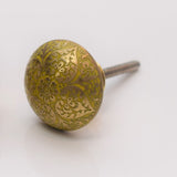 Brass Marrakesh Knob - Yellow