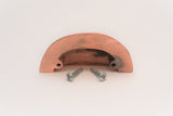 Brass Semi Circle Cup Handle - Brushed Copper