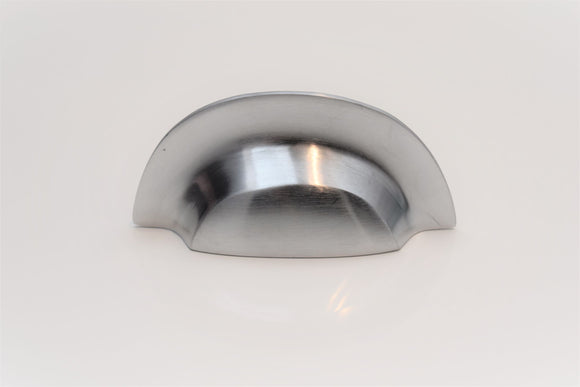 Brass Semi Circle Cup Handle - Chrome