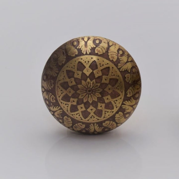 Brass Template Knob - Orient Gold