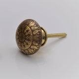 Brass Template Knob - Orient Gold