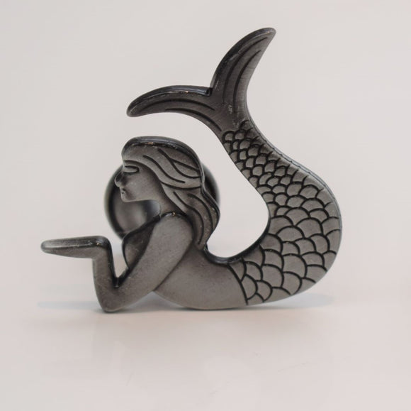 Premium Mermaid Knob - Pewter