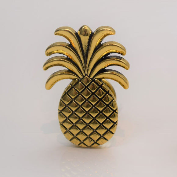 Premium Pineapple Knob - Old Gold