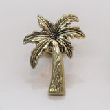 Premium Palm Tree Knob - Old Gold