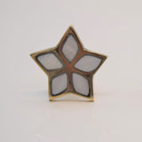 Gold, Mother of Pearl Star Shell Knob