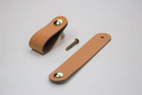 Leather Drawer Pull/Handle/Knob - Camel