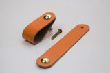 Leather Drawer Pull/Handle/Knob - Apricot