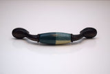 Ceramic & Zinc Kitchen/Draw handle - Tartan