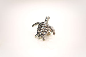 Sea Turtle Knob - Silver (Premium)