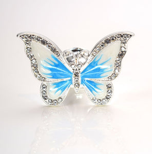 Premium Butterfly  Knob - Blue & White