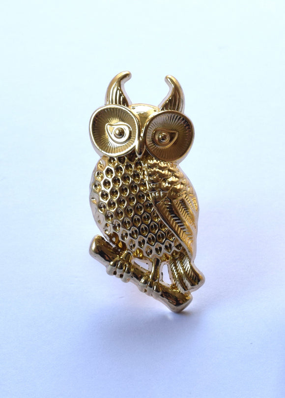 Premium Owl Knob - Gold