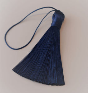 Indigo Silky Tassel