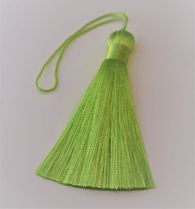 Lime Green Silky Tassel