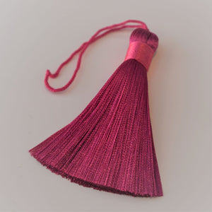 Dark Red Silky Tassel