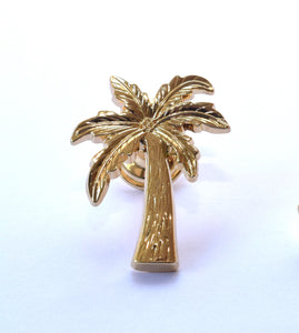 Premium Palm Tree Knob - Gold