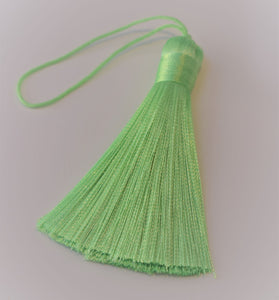 Pear Green Silky Tassel