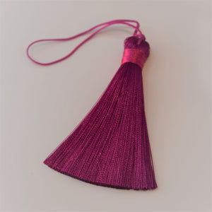 Plum Silky Tassel