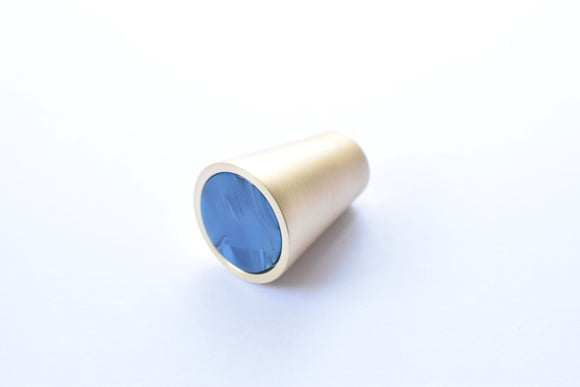 Zink Alloy Cone Shaped Knob - Sapphire