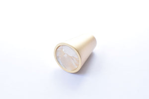 Zink Alloy Cone Shaped Knob - Shell White