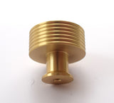 Solid Brass Knob Modern -Brass Brushed