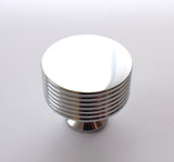 Solid Brass Knob Modern -Chrome