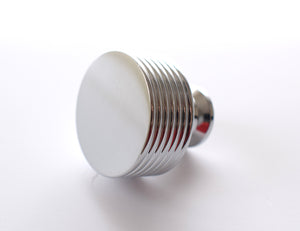 Solid Brass Knob Modern -Chrome