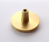 Solid Brass Knob Classic Large -Brushed Brass