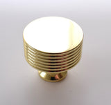 Solid Brass Knob Modern -Gold