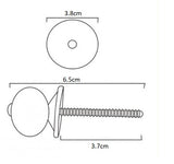 Brass Template Knob - Orient Gold