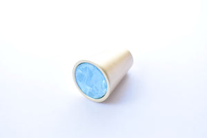 Zink Alloy Cone Shaped Knob - The Aurora Light Blue